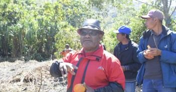 Bupati Puncak Jaya saat menjelaskan khasiat jeruk Purbalo